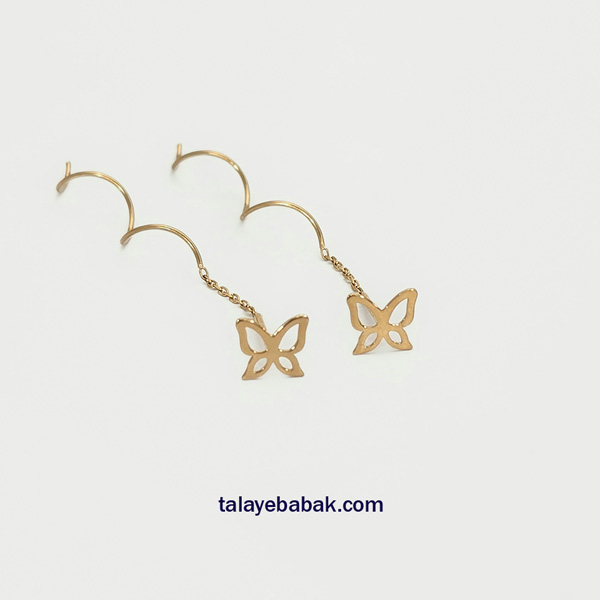 گوشواره کرلی پروانه 001